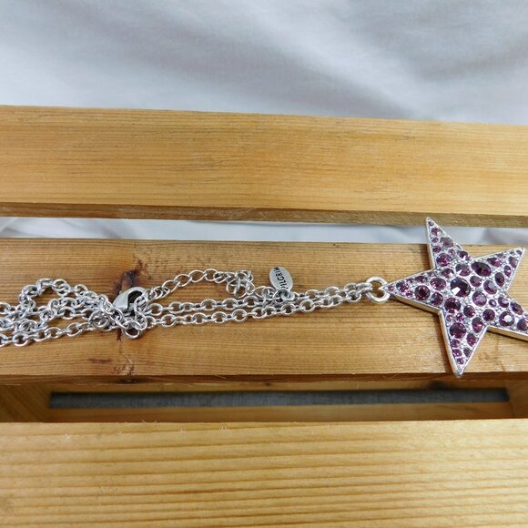 Ladies Pilgrim Purple Star Necklace - Picture 2 of 4